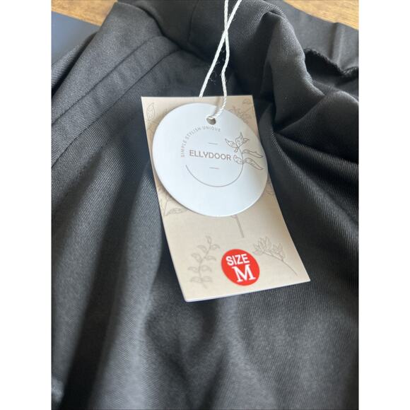 ELLYDOOR Women Ballroom Latin Dance Skirt Ruffle Hem Asymmetric High Low, Medium - Picture 7 of 14